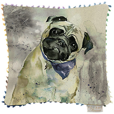 Voyage Pug Cushion